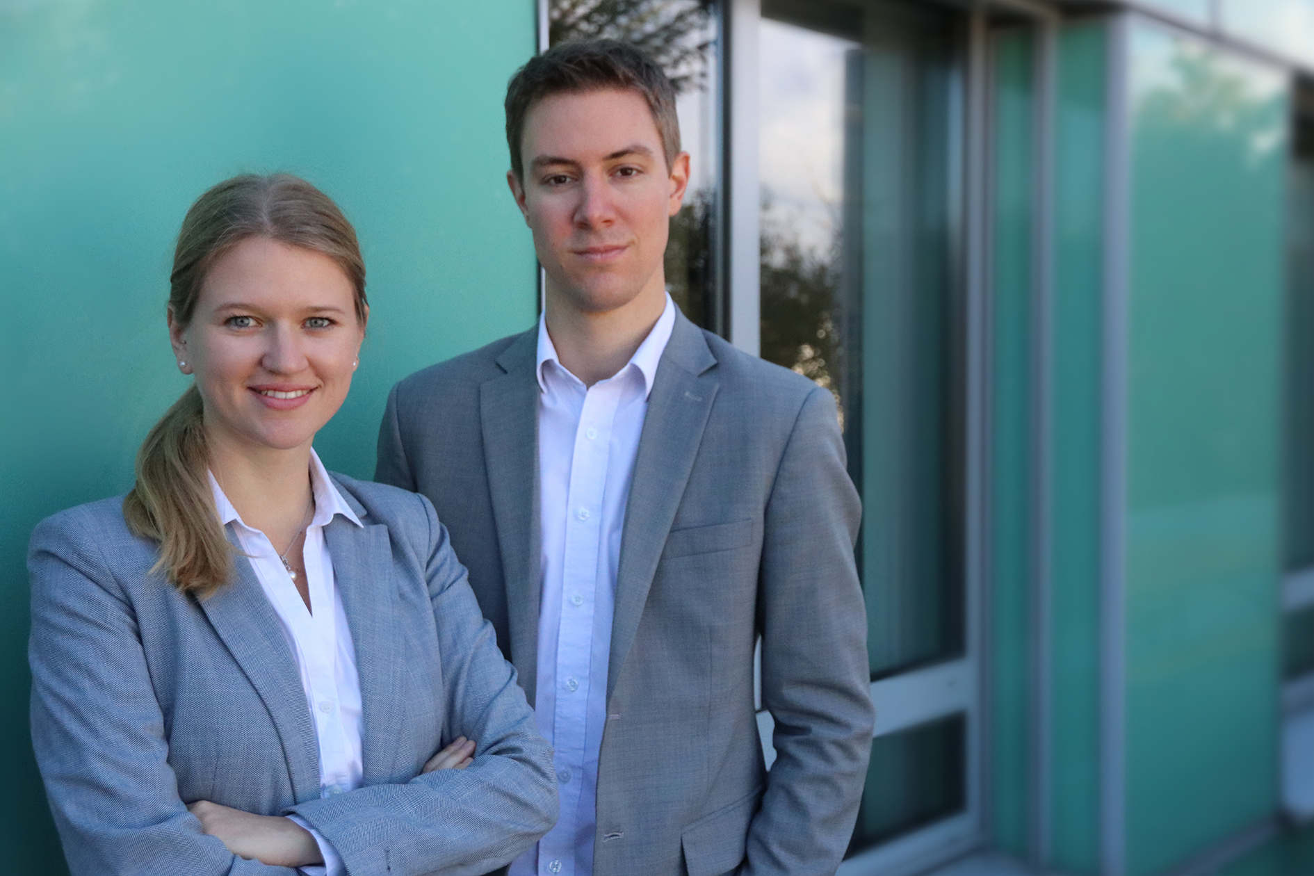 Foto: Lisa Smith und Harald Nitschinger, die beiden Gründer der Prewave GmbH