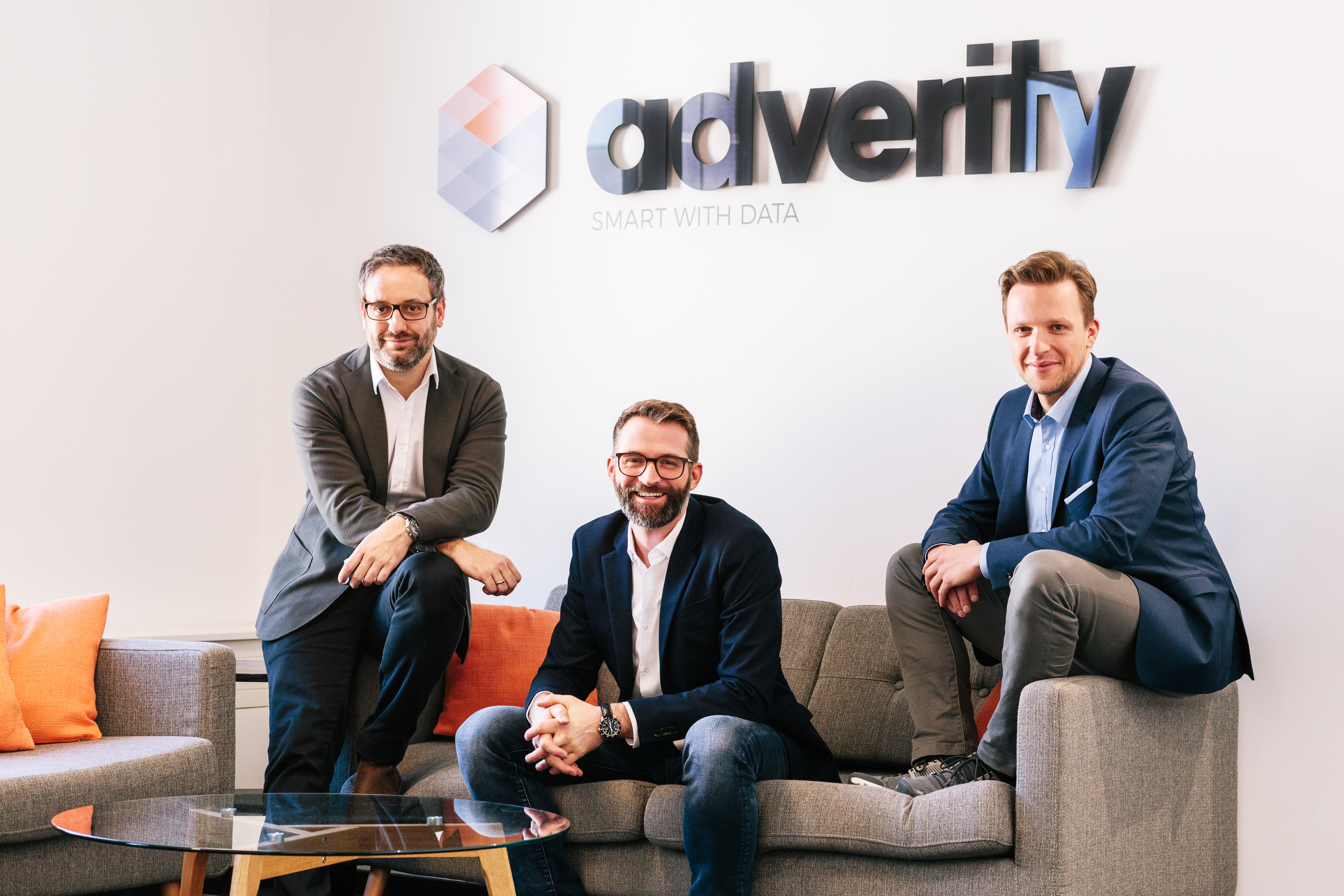 Foto: Managementteam der Adverity GmbH: Alexander Igelsböck (CEO), Martin Brunthaler (CTO) und Andreas Glänzer (CSO)